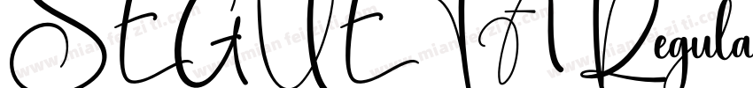 SEGUETA Regular字体转换